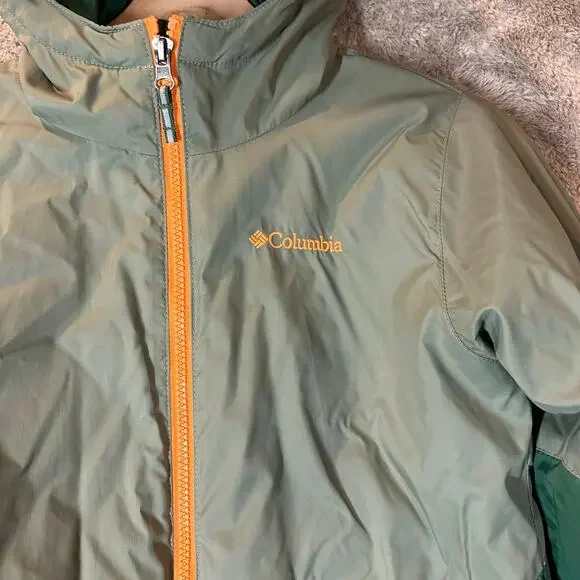 Columbia Kids Green Hooded Jacket - Picture 4 of 11